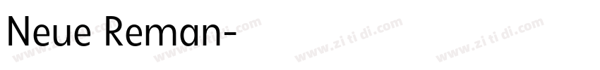Neue Reman字体转换